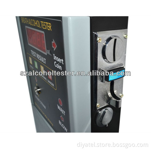 Electrochemical (fuel cell) Alcohol Sensor, Module Changeable Coin Machine Operated Alcohol Tester Commercial Breathalyzer AT319